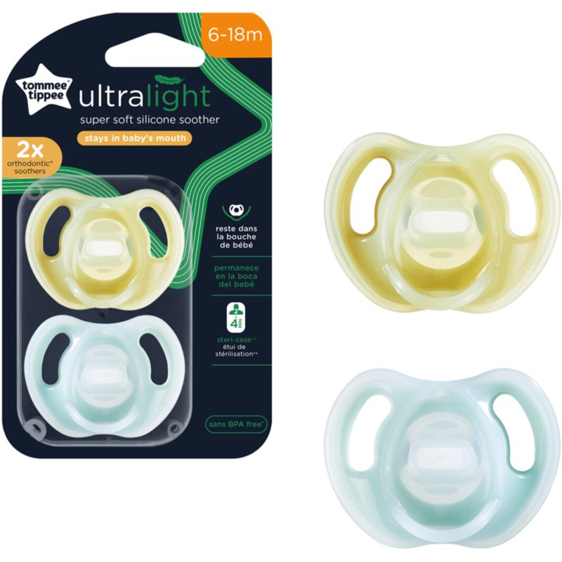 Tommee Tippee Closer To Nature Ultra-light 6-18 m napp 2 st. unisex