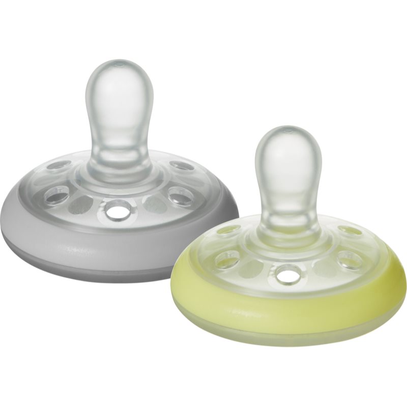 Tommee Tippee Closer To Nature Natural Night 0-6m пустушка Natural 2 кс