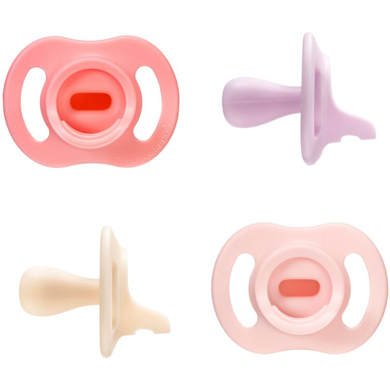 Tommee Tippee Ultra Light Stay Put 0-6 m dudlík Girl 4 ks