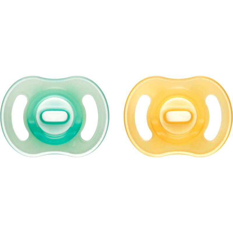 Tommee Tippee Ultra Light Night Schnuller Yellow/ Green 0-6m 2 St.