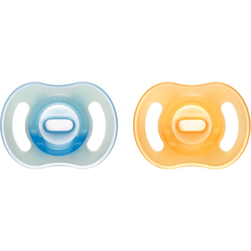 Tommee Tippee Ultra Light Night Schnuller 6-18m Orange/ Blue 2 St.