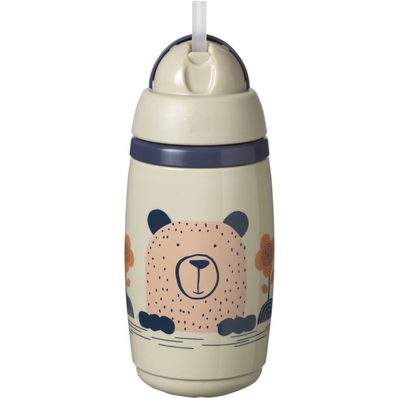 Tommee Tippee Superstar Insulated Straw Cup With Straw For Children 12m+ Grey 266 Ml