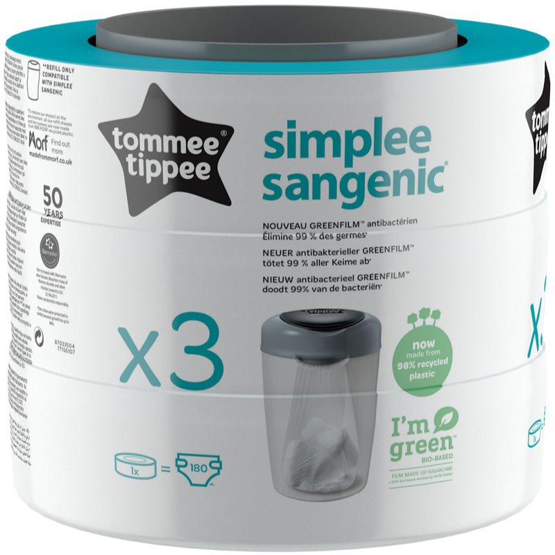 Tommee Tippee Simplee Refill Cassette 3 Pc