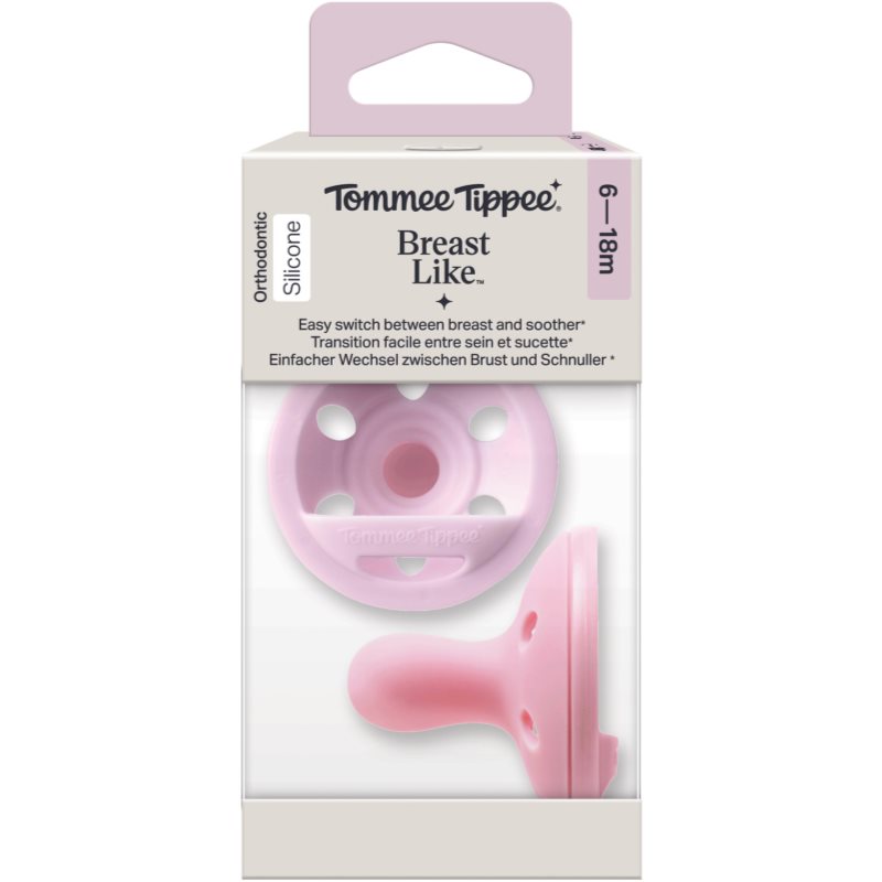 Tommee Tippee Breast-like 6-18 m duda Girl 2 kos