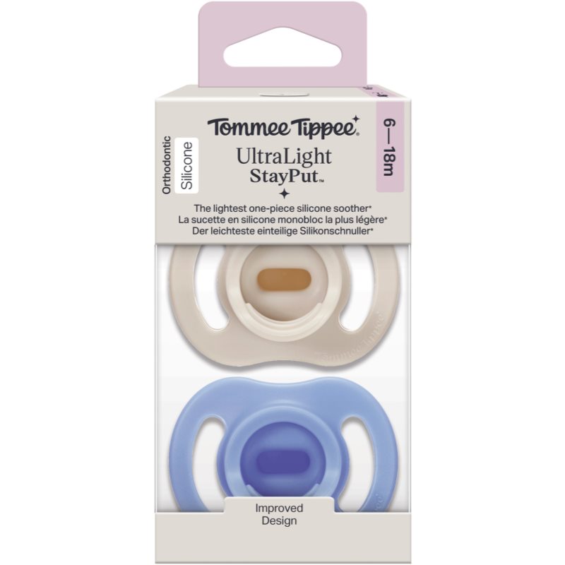Tommee Tippee Ultra Light Stay Put 6-18 m duda Boy 2 kos