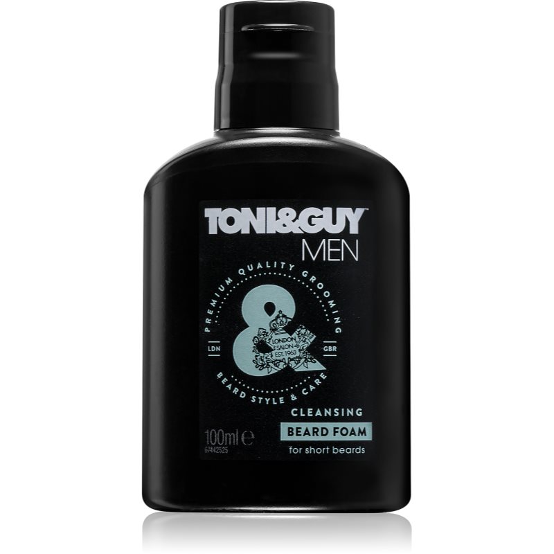 

TONI&GUY Men очищаюча пінка для обличчя та зони вусів