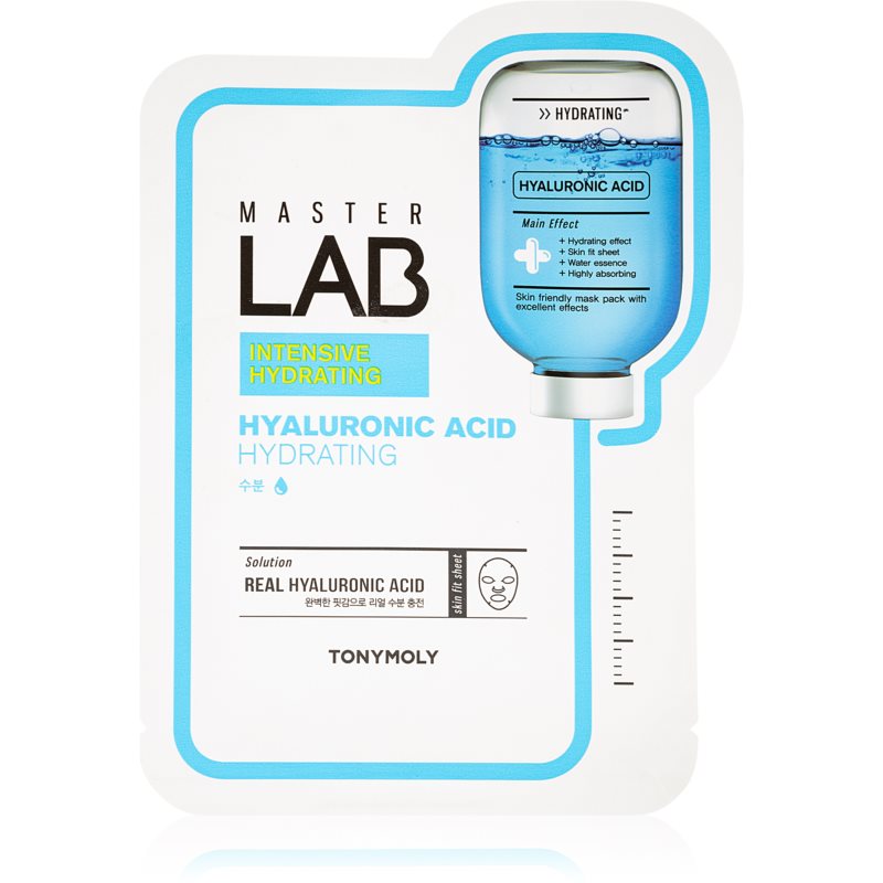TONYMOLY Master Lab Hyaluronic Acid hydratačná plátienková maska s kyselinou hyalurónovou 19 g