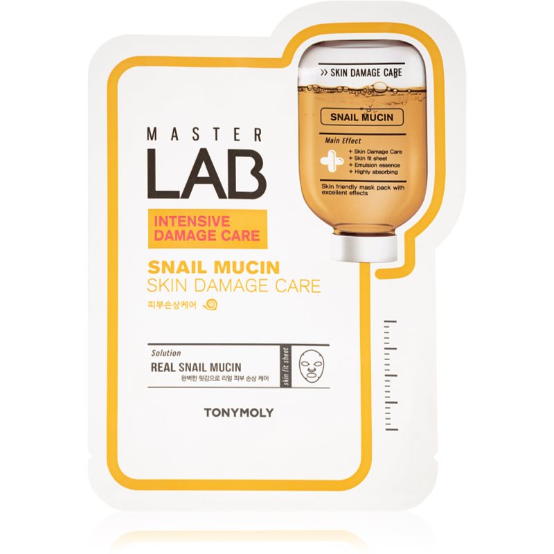 TONYMOLY Master Lab Snail Mucin revitalizační plátýnková maska se šnečím extraktem 18 g