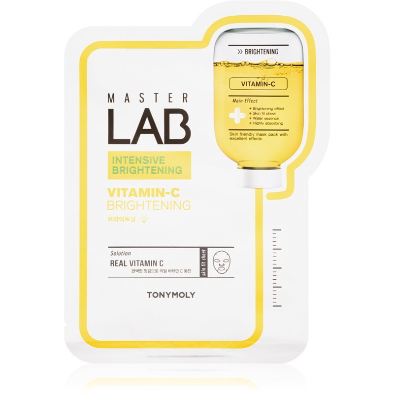 TONYMOLY Master Lab Vitamin-C rozjasňující plátýnková maska s vitaminem C 19 g