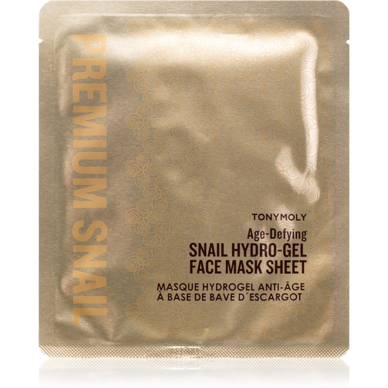 TONYMOLY Premium Snail gaivinamoji hidrogelinė veido kaukė su sraigių ekstraktu 1 vnt.