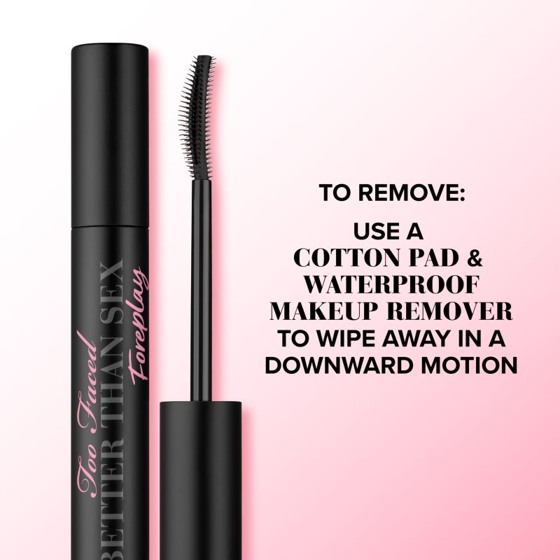 Too Faced Better Than Sex Foreplay Mascara Primer Travel Size podkladová báza pod riasenku s vyživujúcim účinkom odtieň Black 4 ml (obrázok 4)