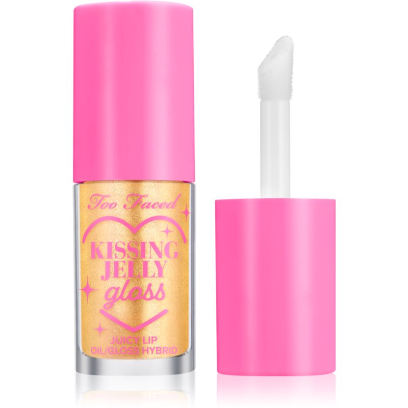 Too Faced Kissing Jelly Lip Oil Gloss Oil-Lipgloss für intensive Hydratisierung Farbton Pina Colada 4,5 ml