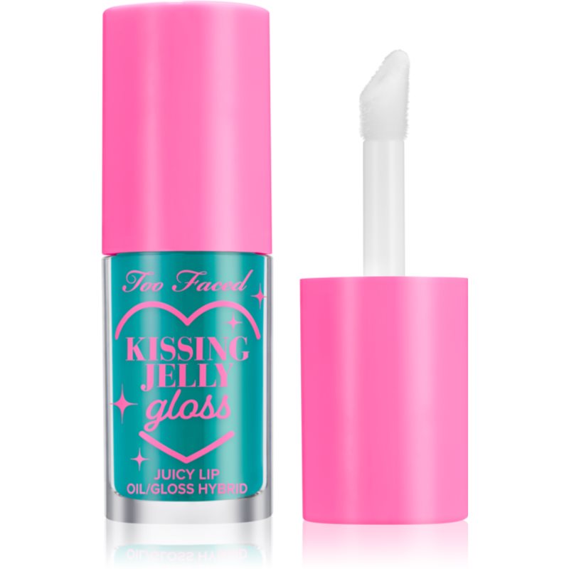 Too Faced Kissing Jelly Lip Oil Gloss Oil-Lipgloss für intensive Hydratisierung Farbton Sweet Cotton Candy 4,5 ml