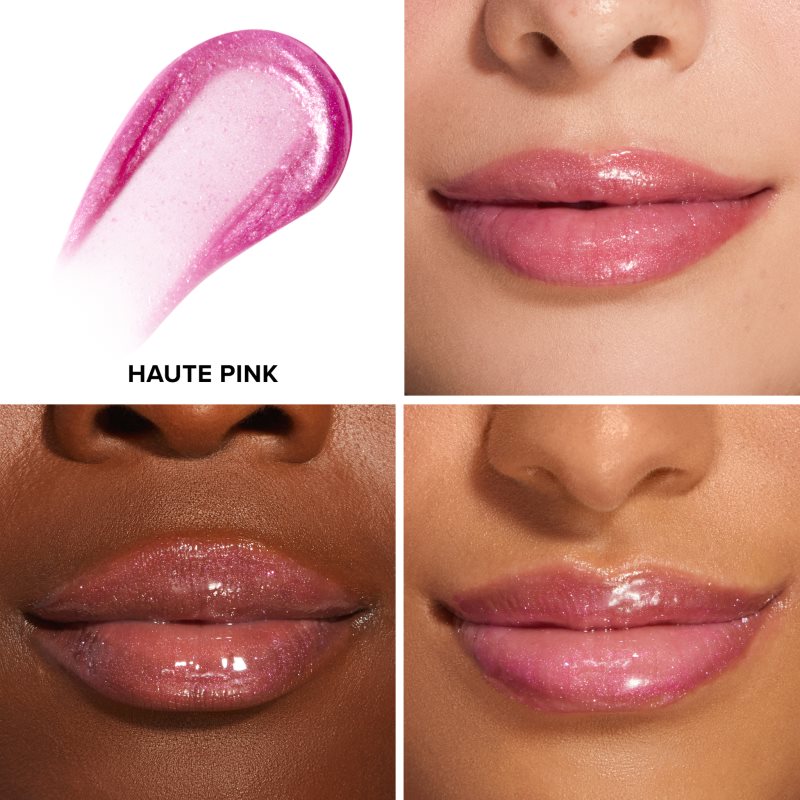 Too Faced Charmed Life Lip Gloss & Key Chain langlebiger Lipgloss für extra Volumen Farbton Haute Pink 4 g