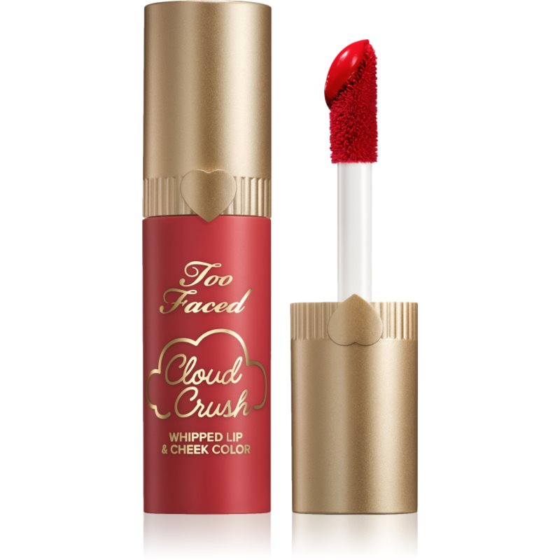 Too Faced Cloud Crush Whipped Lip & Cheek Color tekutá tvářenka na rty a tváře odstín Red Velvet 4.3 g