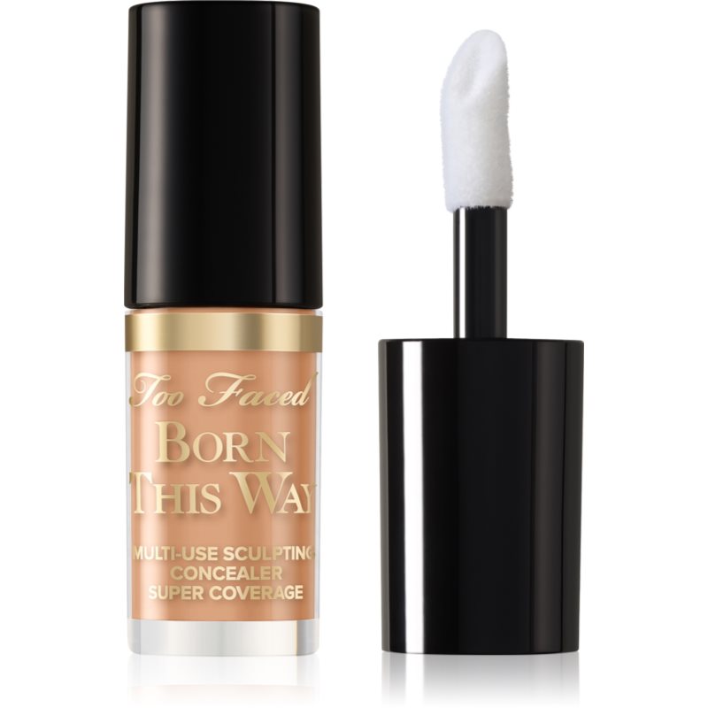 Too Faced Born This Way Super Coverage Multi-Use Concealer Travel Size dugotrajni korektor za punu pokrivenost nijansa Natural Beige 2 ml