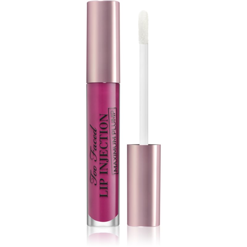 Too Faced Lip Injection Maximum Plump Extra Strength Lip Plumper Gloss long-lasting lip gloss for extra volume shade Berry Crush 4 g