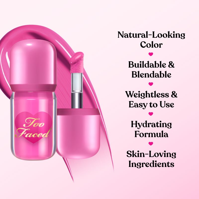 Too Faced Love Flush Glowing Liquid Blush tekutá lícenka odtieň Love Letter 6 ml (obrázok 6)