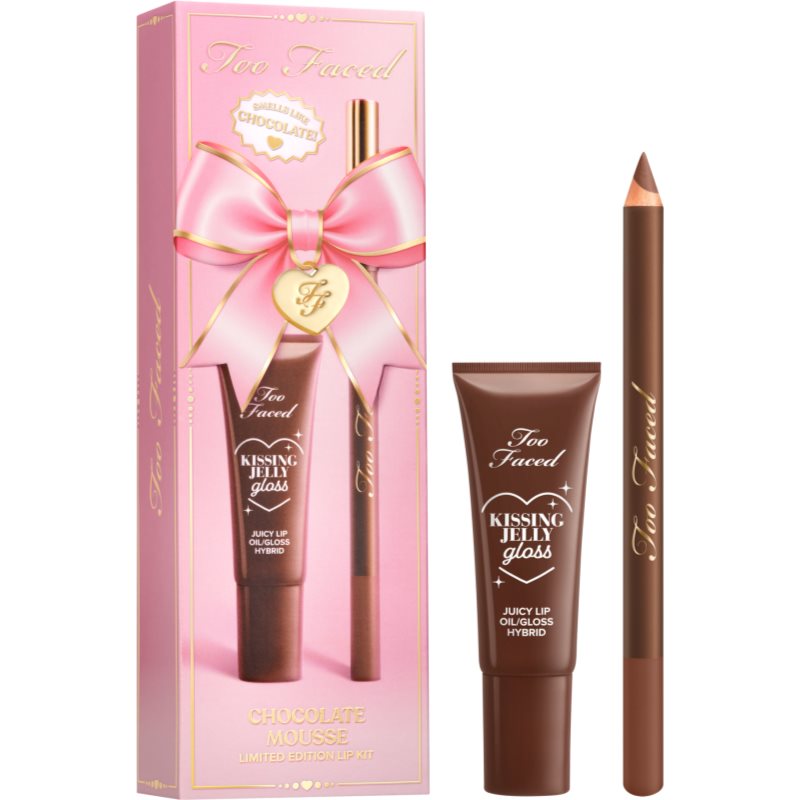 Too Faced Holiday Chocolate Mousse Lip Kit poklon set