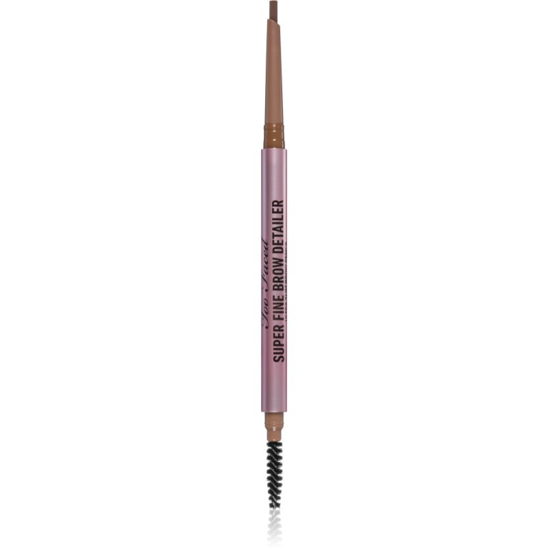 Too Faced Super Fine Brow Detailer Eyebrow Pencil dolgoobstojni svinčnik za obrvi odtenek Soft Brown 0,08 g