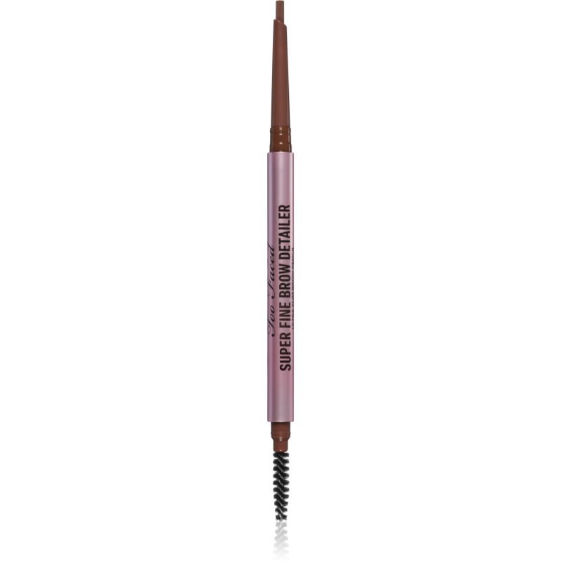 Too Faced Super Fine Brow Detailer Eyebrow Pencil dolgoobstojni svinčnik za obrvi odtenek Auburn 0,08 g