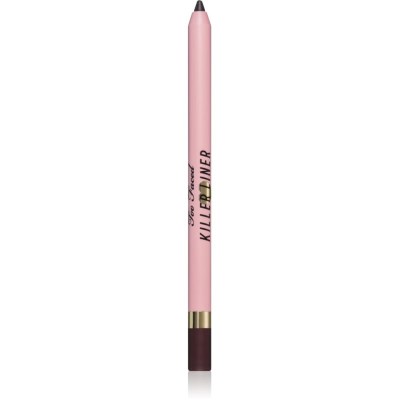 Too Faced Killer Liner 36 Hour Waterproof Gel Eyeliner Pencil vodootporna gel olovka za oči za dugotrajni efekt nijansa Espresso 1,2 g