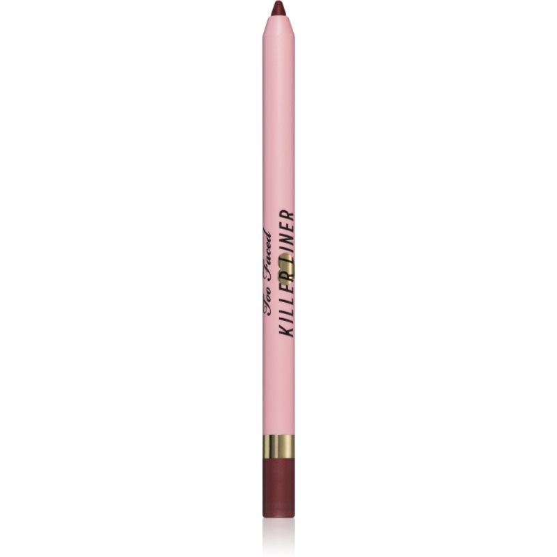 Too Faced Killer Liner 36 Hour Waterproof Gel Eyeliner Pencil vodootporna gel olovka za oči za dugotrajni efekt nijansa Chocolate 1,2 g