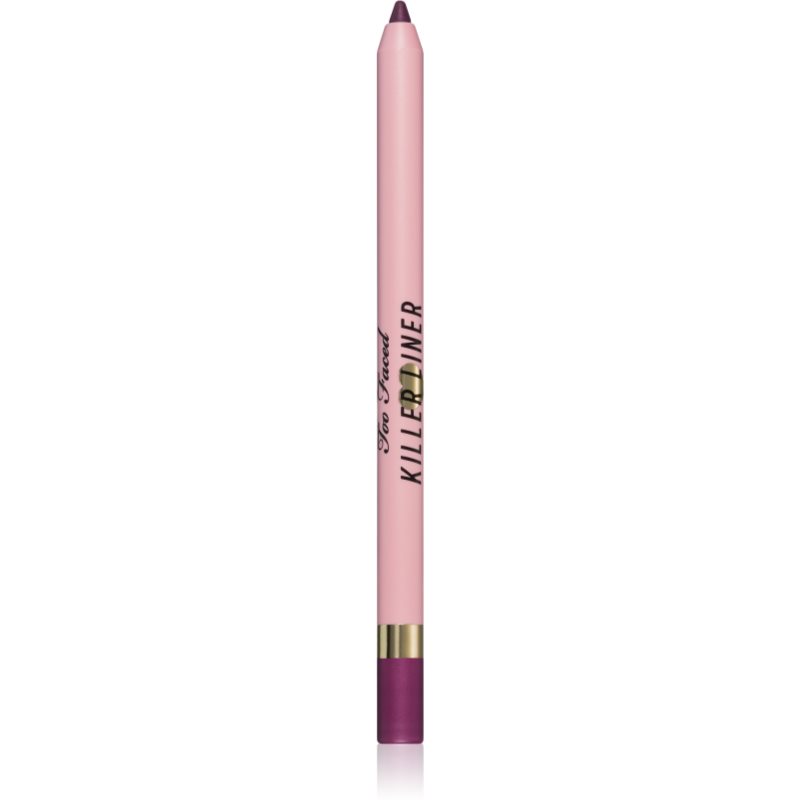 Too Faced Killer Liner 36 Hour Waterproof Gel Eyeliner Pencil vodoodporni gel svinčnik za oči za dolgoobstojen učinek odtenek Queen 1,2 g