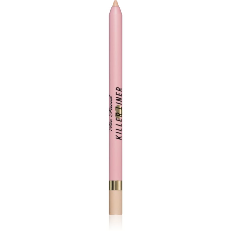 Too Faced Killer Liner 36 Hour Waterproof Gel Eyeliner Pencil vodoodporni gel svinčnik za oči za dolgoobstojen učinek odtenek Cashmere 1,2 g