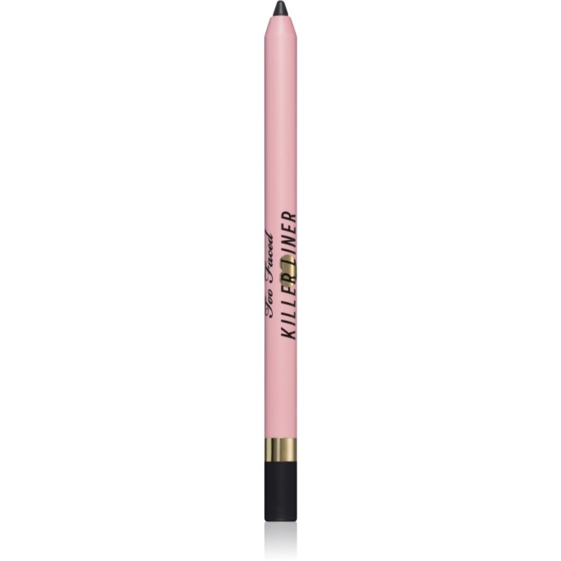 Too Faced Killer Liner 36 Hour Waterproof Gel Eyeliner Pencil vodoodporni gel svinčnik za oči za dolgoobstojen učinek odtenek Black 1,2 g