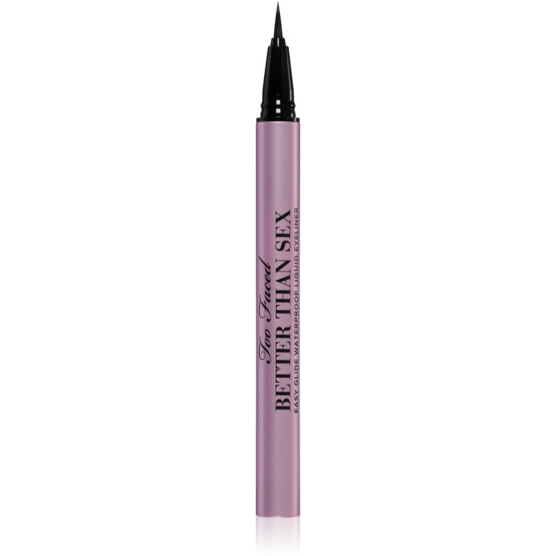 Too Faced Better Than Sex Easy Glide Waterproof Liquid Eyeliner dugotrajni tuš za oči nijansa Black 6 ml