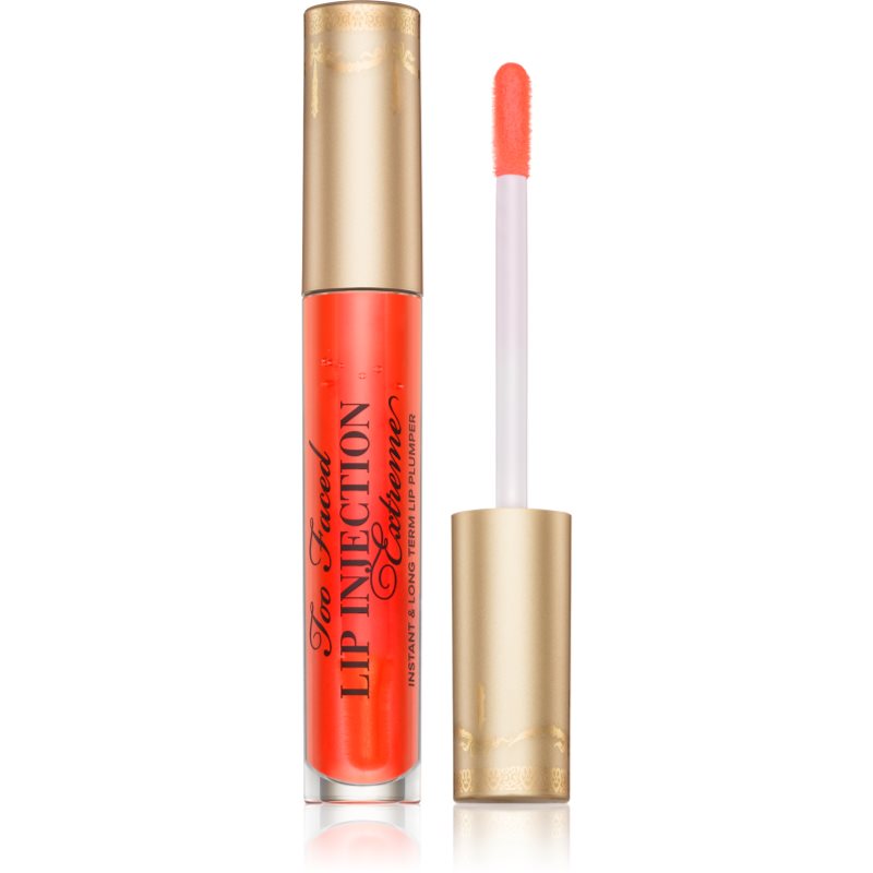 Too Faced Lip Injection Extreme Lip Plumper hidratantno sjajilo za usne s plumping efektom nijansa Tangerine Dream 4 g