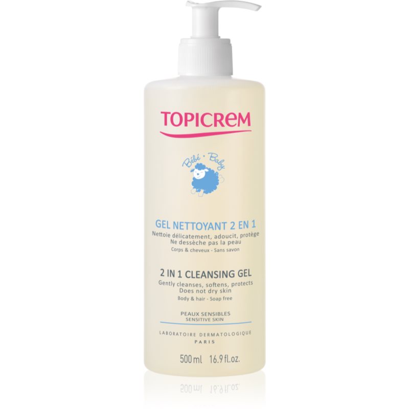 E-shop Topicrem BABY My 1st Cleansing Gel 2in1 mycí gel na tělo a vlasy pro děti od narození 500 ml