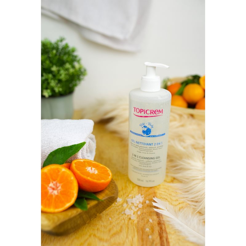 Topicrem BABY My 1st Cleansing Gel 2in1 Reinigungsgel für Haut und Haar für Kinder ab der Geburt 500 ml