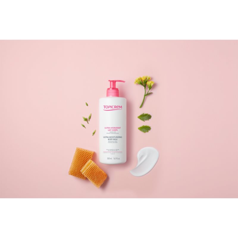 Topicrem UH BODY Ultra-Moisturizing Body Milk зволожуюче молочко для тіла для сухої та чутливої шкіри 500 мл