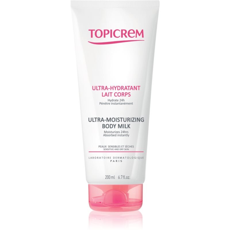 Topicrem Hydratačné telové mlieko pre suchú a citlivú pokožku ( Ultra -Moisturizing Body Milk) 200 ml