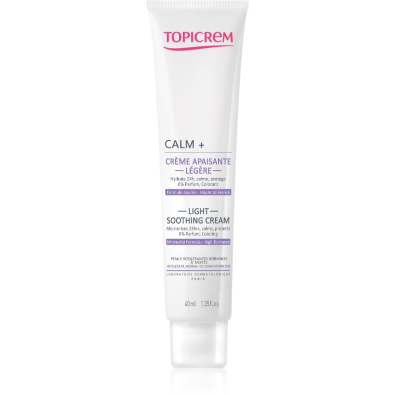 Topicrem UH FACE CALM+ Light Soothing Cream легкий зволожуючий крем для нормальної та змішаної шкіри 40 мл