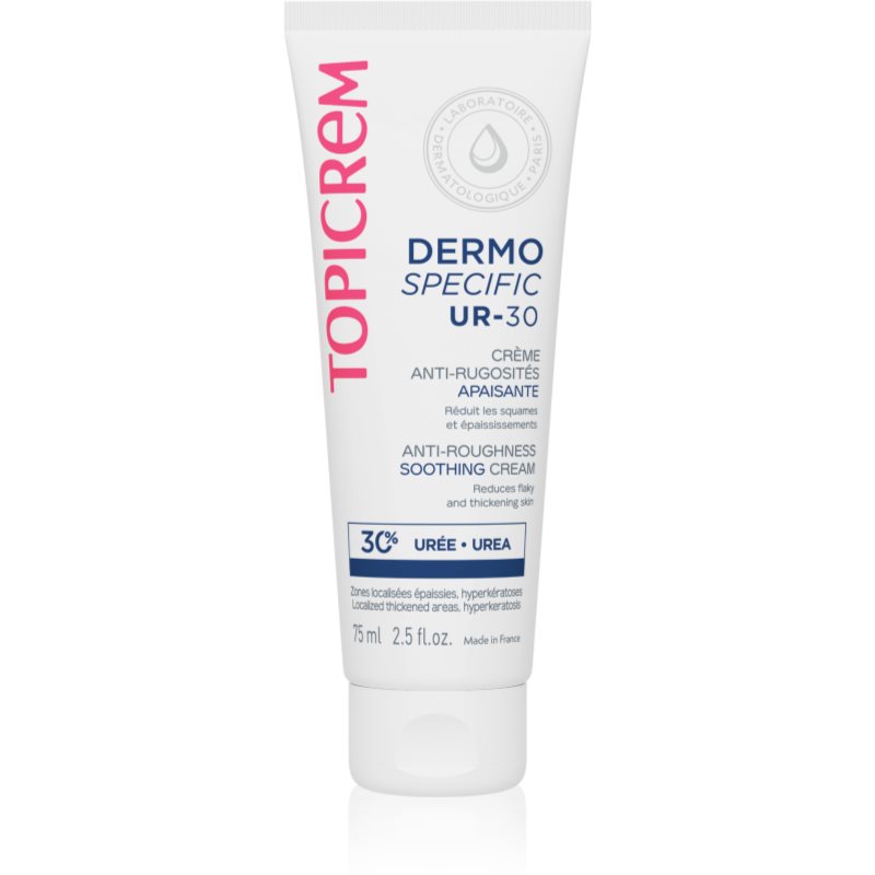 Topicrem UR-30 Anti-Roughness Soothing Cream zklidňující krém na zrohovatělou pokožku 75 ml