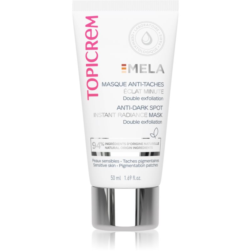Topicrem MELA Anti-Dark Spot Instant Radiance Mask maseczka rozjaśniająca przeciw przebarwieniom skóry 50 ml
