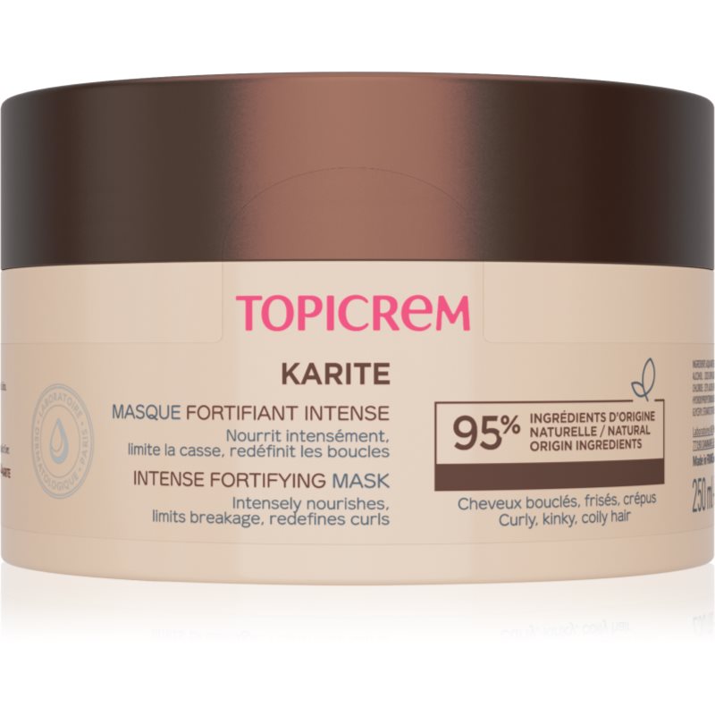 Фото - Маска для обличчя Topicrem KARITÉ Intense Fortifying Mask maseczka wzmacniająca do włosów kręconych i falowanych 250 ml 