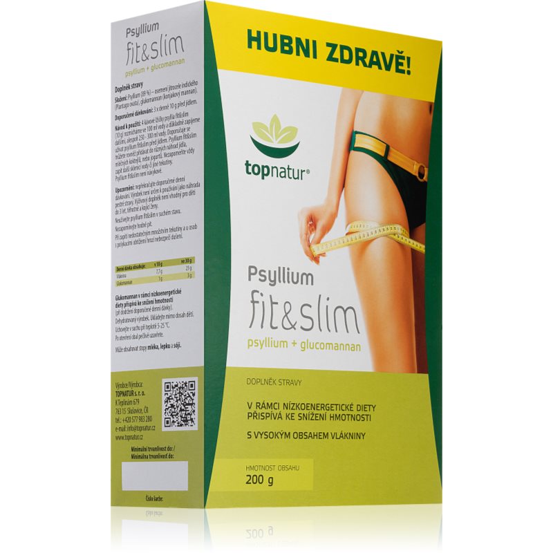 Topnatur Psyllium Fit & Slim prášek pro kontrolu hmotnosti 200 g