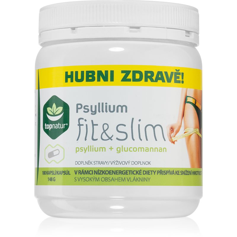 Topnatur Psyllium Fit&Slim psyllium   glucomannan kapsle pro kontrolu hmotnosti 180 cps