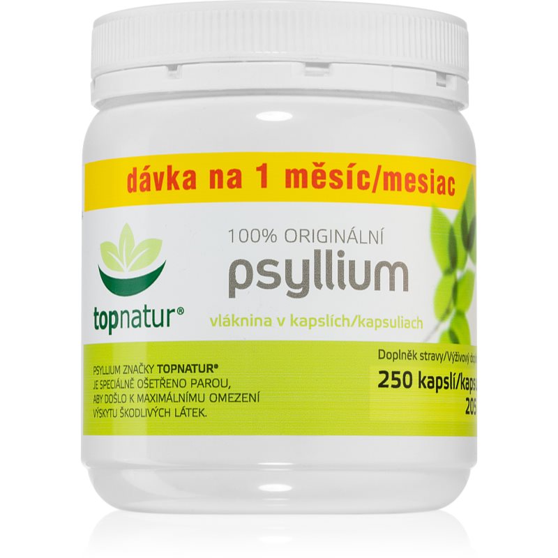 Topnatur Psyllium Indická Vláknina kapsuly na podporu trávenia 250 cps