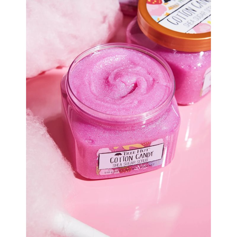 Tree Hut Cotton Candy Shea Sugar Scrub cukros test peeling 510 g termék 2. képe