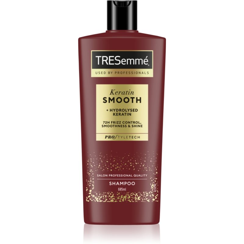 TRESemmé Keratin Smooth glättendes Shampoo für unnachgiebige und strapaziertes Haar 685 ml