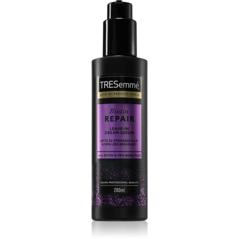 TRESemmé Biotin Repair Leave-In Cream Serum Krämigt serum För det perfekta utseende av håret 200 ml female