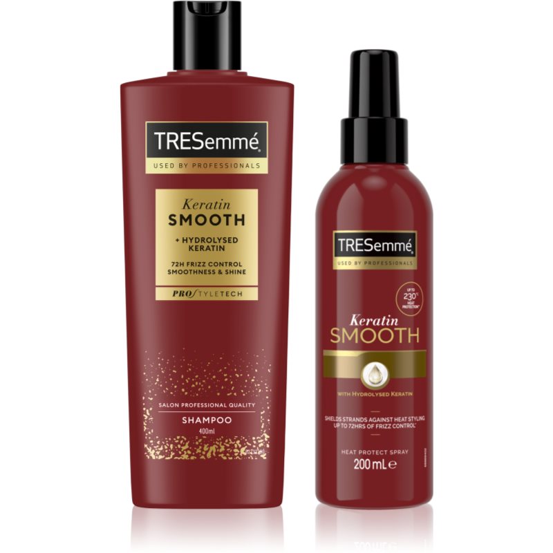 TRESemmé TRESemmé Keratin Smooth επωφελής συσκευασία Για λάμψη και απαλότητα μαλλιών