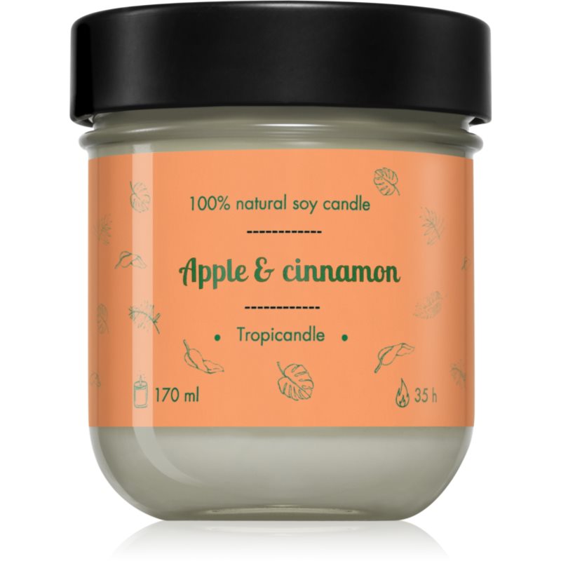 Tropicandle Apple & Cinnamon ароматна свещ 170 мл.