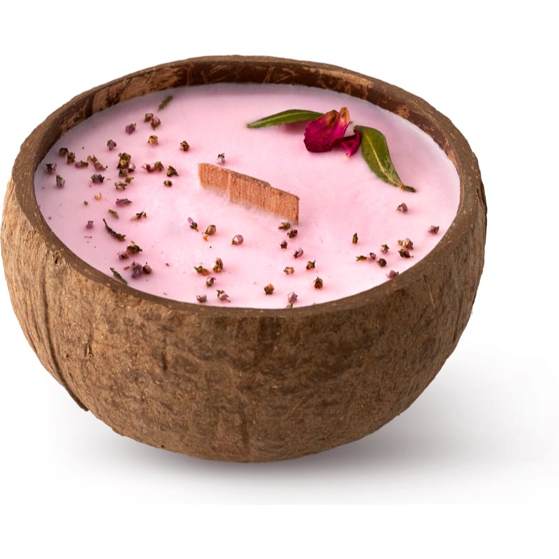 Tropicandle Plum, Rose & Patchouli scented candle with wooden wick 350 ml

