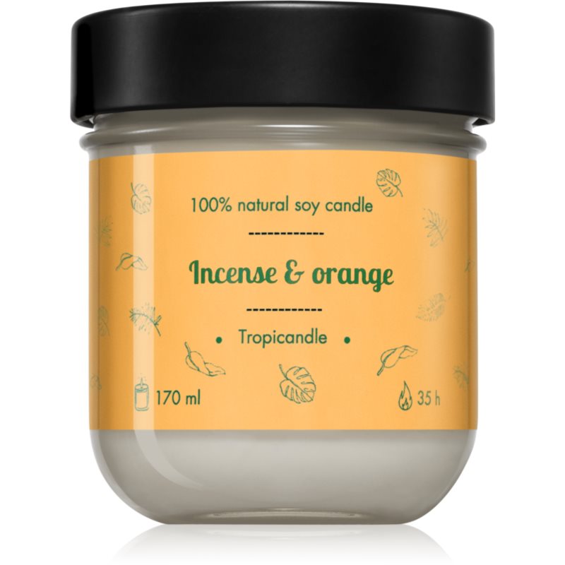 Tropicandle Incense & Orange ароматна свещ 170 мл.